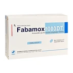 Thuốc Fabamox 1000DT Trung Ương 1 điều trị viêm xoang cấp tính, viêm tai giữa cấp tính (3 vỉ x 7 viên)