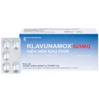 Thuốc Klavunamox 625mg Atabay điều trị nhiễm khuẩn đường hô hấp, da và mô mềm (3 vỉ x 5 viên)