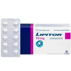 Thuốc Lipitor 10mg Viatris điều trị tăng cholesterol toàn phần (3 vỉ x 10 viên) 