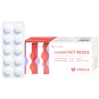 Thuốc Lostad HCT 50/12.5 Stella điều trị tăng huyết áp, giảm nguy cơ đột quỵ (3 vỉ x 10 viên) 