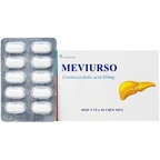 Thuốc Meviurso 450mg Hà Nam dùng để hòa tan sỏi cholesterol, viêm đường mật nguyên phát (3 vỉ x 10 viên)