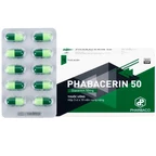 Thuốc uống Phabacerin 50 Pharbaco điều trị thoái hóa khớp (3 vỉ x 10 viên)
