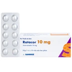 Thuốc Rotacor 10mg Sandoz điều trị tăng cholesterol toàn phần (3 vỉ x 10 viên)