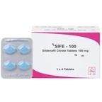 Thuốc Sife-100mg Hetero điều trị rối loạn chức năng cương dương ở nam giới (5 hộp x 4 viên)
