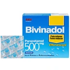 Thuốc sủi bọt Bivinadol 500mg BRV giảm đau, hạ sốt (4 vỉ x 4 viên)