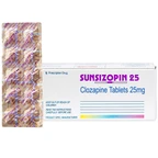 Thuốc Sunsizopin 25 Sun Pharma điều trị chứng tâm thần phân liệt (5 vỉ x 10 viên)