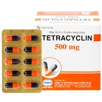 Thuốc  Tetracyclin 500mg Uphace điều trị nhiễm khuẩn đường hô hấp (10 vỉ x 10 viên)