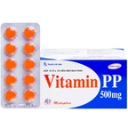 Thuốc Vitamin PP 500mg Mekophar điều trị bệnh pellagra (10 vỉ x 10 viên)