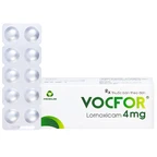 Thuốc Vocfor 4mg Medisun điều trị đau sau phẫu thuật (3 vỉ x 10 viên)