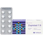 Thuốc Zopistad 7.5 Stella hỗ trợ điều trị ngắn hạn chứng mất ngủ (1 vỉ x 10 viên)