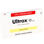 Thuốc Ultrox 10mg Nobel điều trị tăng cholesterol máu, ngừa các biến cố tim mạch (2 vỉ x 14 viên)