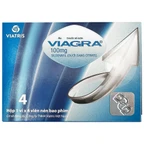Thuốc Viagra 100mg Viatris điều trị rối loạn cương dương (1 vỉ x 4 viên)