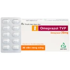 Viên nang cứng Omeprazol TVP 20mg điều trị loét tá tràng, viêm loét dạ dày (3 vỉ x 10 viên)