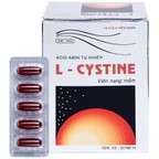 Viên nang mềm L-Cystine 500mg Medisun bổ sung cho người suy dinh dưỡng, kém hấp thu, sạm da (12 vỉ x 5 viên)