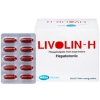 Viên nang mềm Livolin-H 300mg MEGA We care cải thiện bệnh gan, chán ăn, đau hạ sườn phải (10 vỉ x 10 viên)