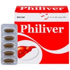 Viên nang mềm Philiver Phil Inter Pharma điều trị bệnh gan mạn tính, gan nhiễm mỡ (12 vỉ x 5 viên)