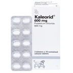 Viên nén Kaleorid 600mg LEO phòng ngừa và điều trị giảm kali huyết (3 vỉ x 10 viên)