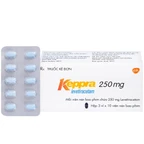 Viên nén Keppra 250mg GSK điều trị các cơn động kinh cục bộ (3 vỉ x 10 viên)