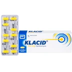 Viên nén Klacid 250mg Abbott điều trị viêm amidan, viêm tai giữa, viêm xoang cấp (1 vỉ x 10 viên)