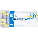Viên nén Klacid MR 500mg Abbott điều trị nhiễm trùng đường hô hấp (1 vỉ x 5 viên)