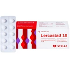 Viên nén Lercastad 10 Stella điều trị tăng huyết áp nguyên phát từ nhẹ đến trung bình (6 vỉ x 10 viên)