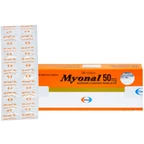 Viên nén Myonal 50mg Eisai cải thiện tăng trương lực cơ và điều trị liệt cứng (3 vỉ x 10 viên) 