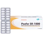 Viên nén Panfor SR-1000 MEGA We Care điều trị bệnh đái tháo đường típ 2 (5 vỉ x 20 viên)
