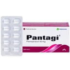 Viên nén Pantagi 40mg Agimexpharm điều trị loét dạ dày - tá tràng (3 vỉ x 10 viên)