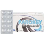Viên nén Parokey 20mg DaViPharm điều trị trầm cảm, rối loạn ám ảnh cưỡng bức (3 vỉ x 10 viên) 