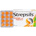 Viên ngậm Strepsils Orange with Vitamin C Reckitt Benckiser điều trị đau họng (2 vỉ x 12 viên)