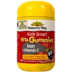 Viên nhai bổ sung sắt và Vitamin C cho bé Nature's Way Kids Smart Vita Gummies Iron + Vitamin C (Hộp 60 viên)