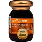 Viên uống bổ sung Canxi và Vitamin D3 giúp tăng cường hấp thu canxi, giúp xương chắc khoẻ Spring Leaf Liquid Calcium Plus Vitamin D3 (Lọ 60 viên)