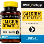 Viên uống giúp xương chắc khỏe Mason Natural Calcium Citrate + D3 (90 viên)