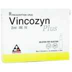 Dung dịch tiêm Vincozyn Plus 2ml Vinphaco phòng ngừa và điều trị các bệnh thiếu vitamin nhóm B (1 vỉ x 10 ống)