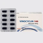 Thuốc Vinocyclin 100 Medisun điều trị mụn trứng cá, nhiễm trùng đường hô hấp (3 vỉ x 10 viên)