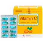 Thuốc Vitamin C 500mg Khapharco điều trị bệnh Scorbut (10 vỉ x 10 viên)