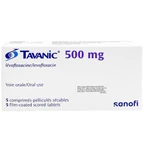 Thuốc Tavanic 500mg Sanofi điều trị nhiễm khuẩn do vi khuẩn (1 vỉ x 5 viên)