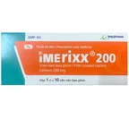 Thuốc Imerixx 200MG Imexpharm điều trị nhiễm khuẩn (1 vỉ x 10 viên)