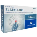 Thuốc Zlatko-100mg DaviPharm điều trị đái tháo đường típ 2 (3 vỉ x 10 viên)