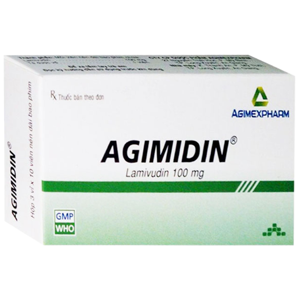 Hình ảnh Thuốc Agimidin 100mg Agimexpharm điều trị viêm gan B mạn tính (3 vỉ x 10 viên)