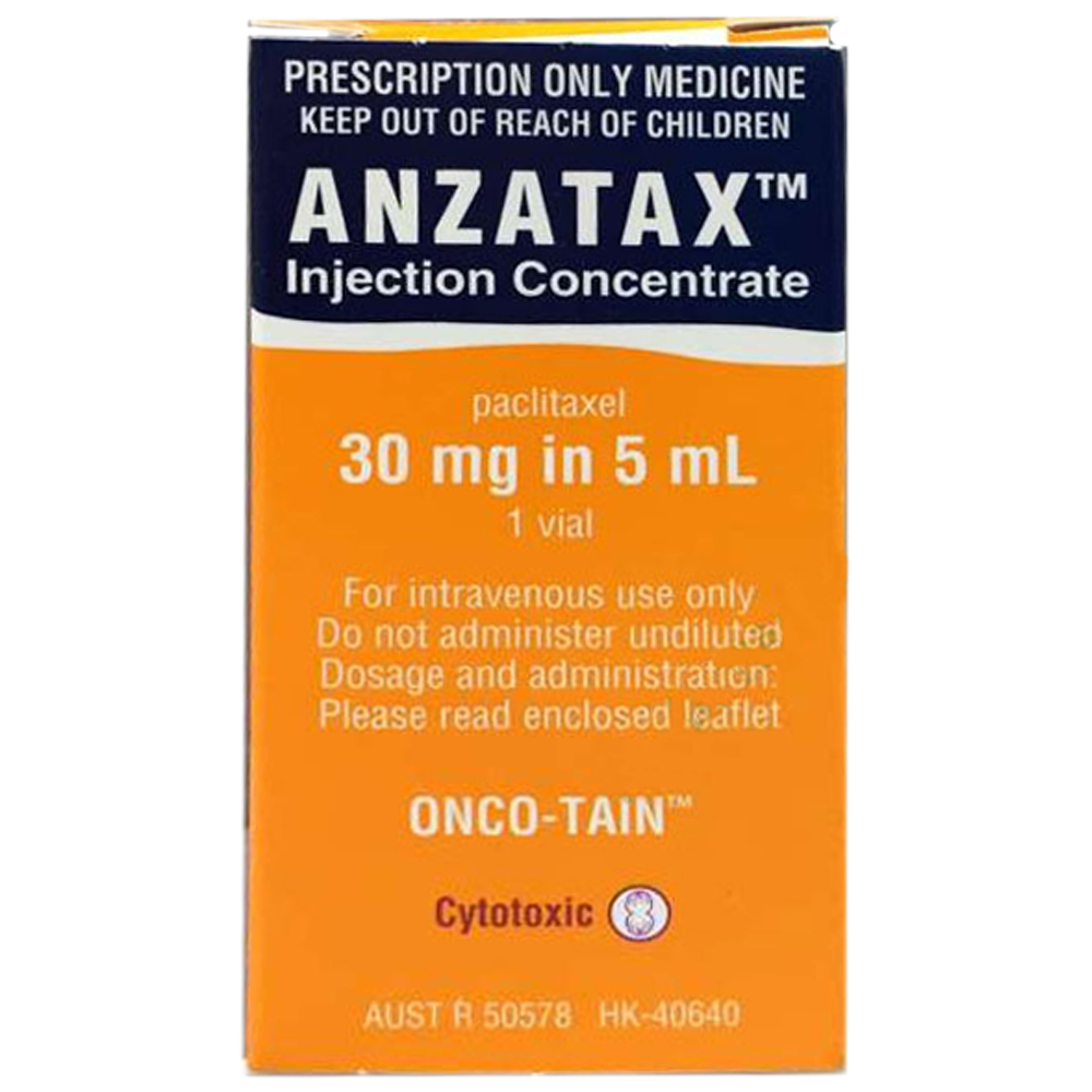 Hình ảnh Dung dịch Anzatax 30mg/5ml Pfizer điều trị ung thư buồng trứng, ung thư vú (5ml)