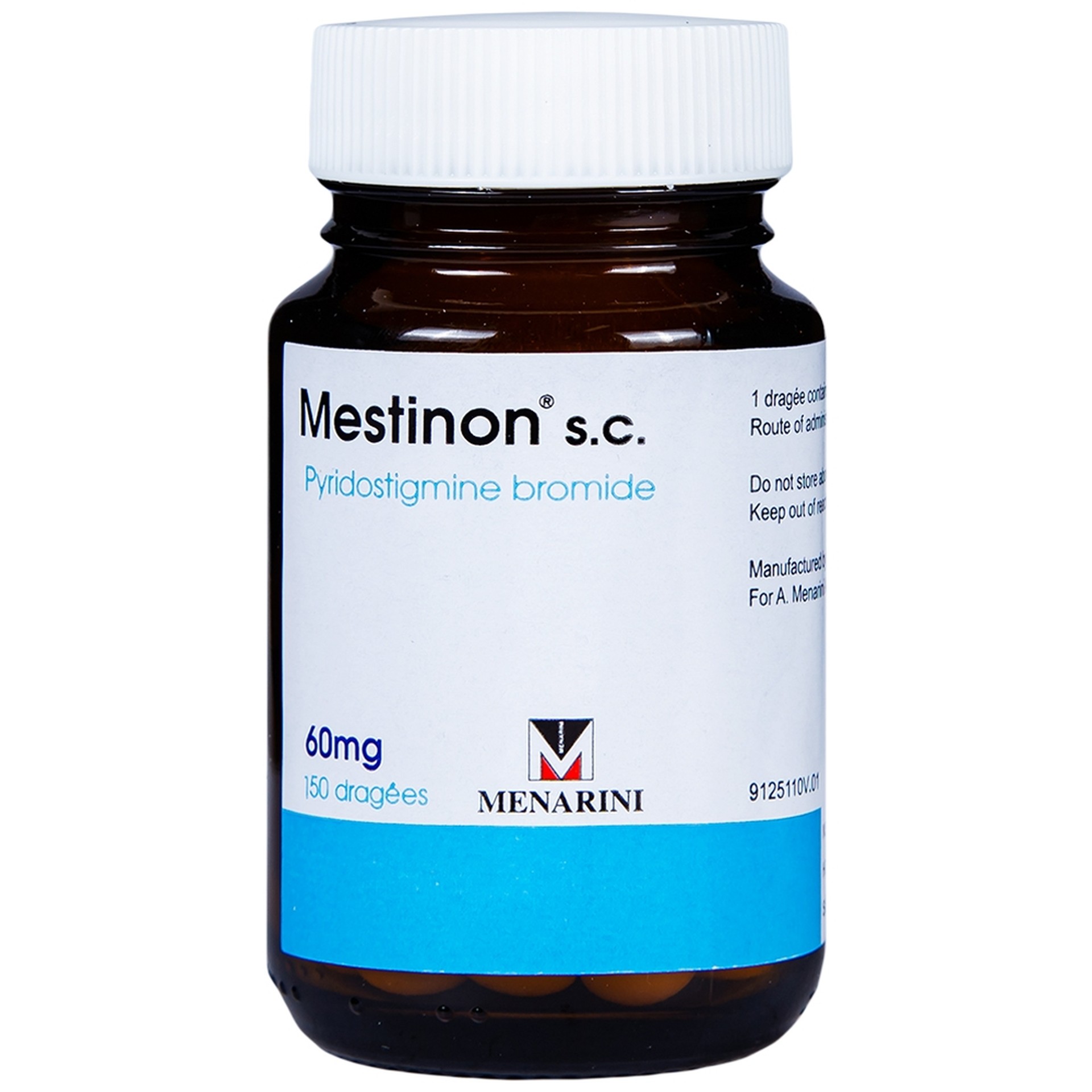 Mestinon 60mg điều trị nhược cơ cơ năng, tắc ruột (150 viên)
