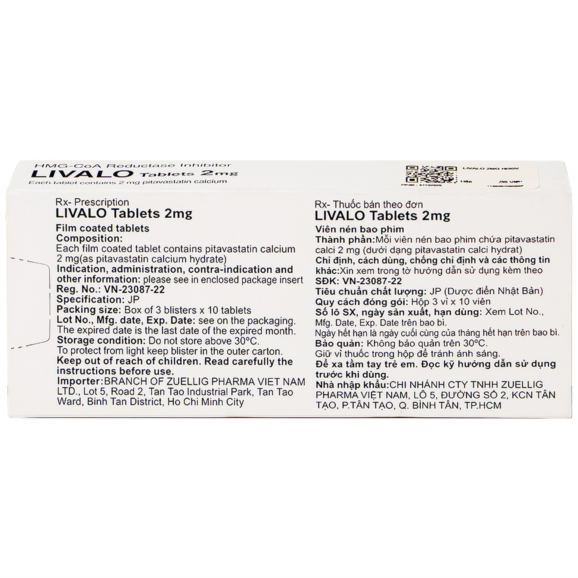 Thuốc Livalo 2mg Kowa trị tăng lipid máu nguyên (30 viên)
