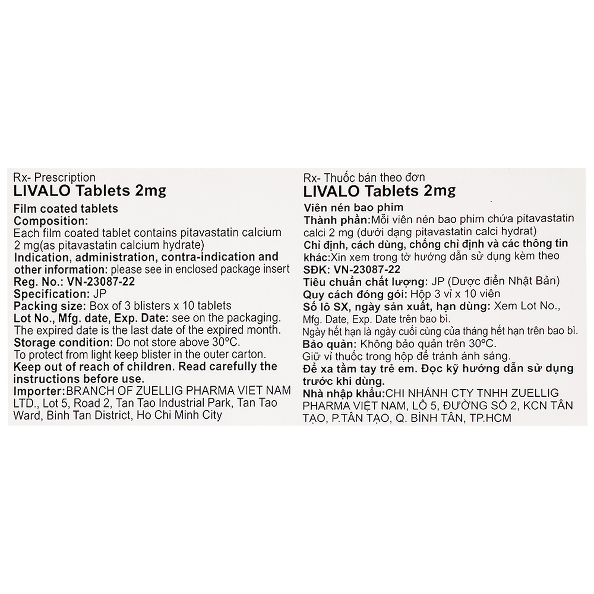 Thuốc Livalo 2mg Kowa trị tăng lipid máu nguyên (30 viên)