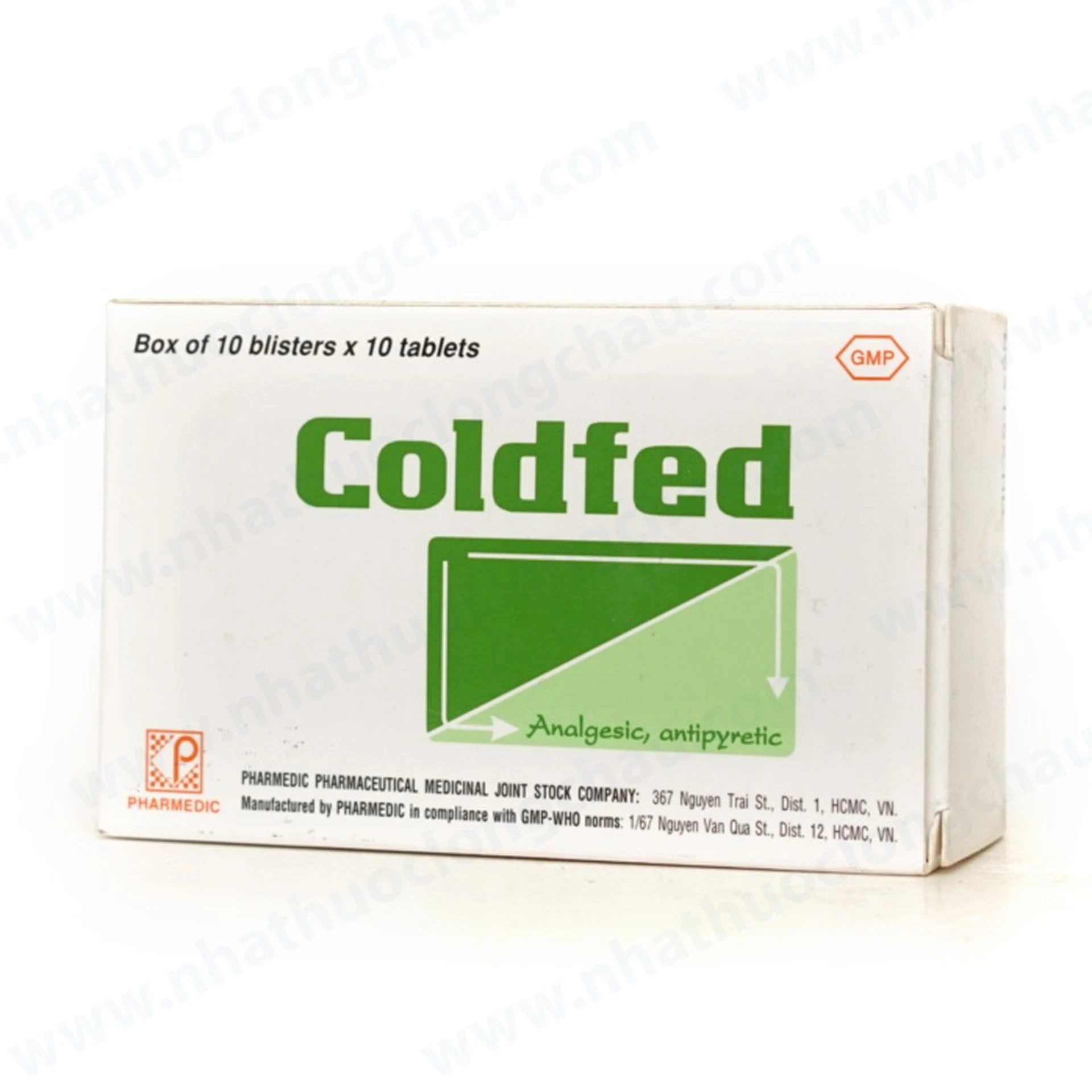 Thuốc Coldfed 400Mg trị triệu chứng cảm, sốt (10 vỉ x 10 viên)