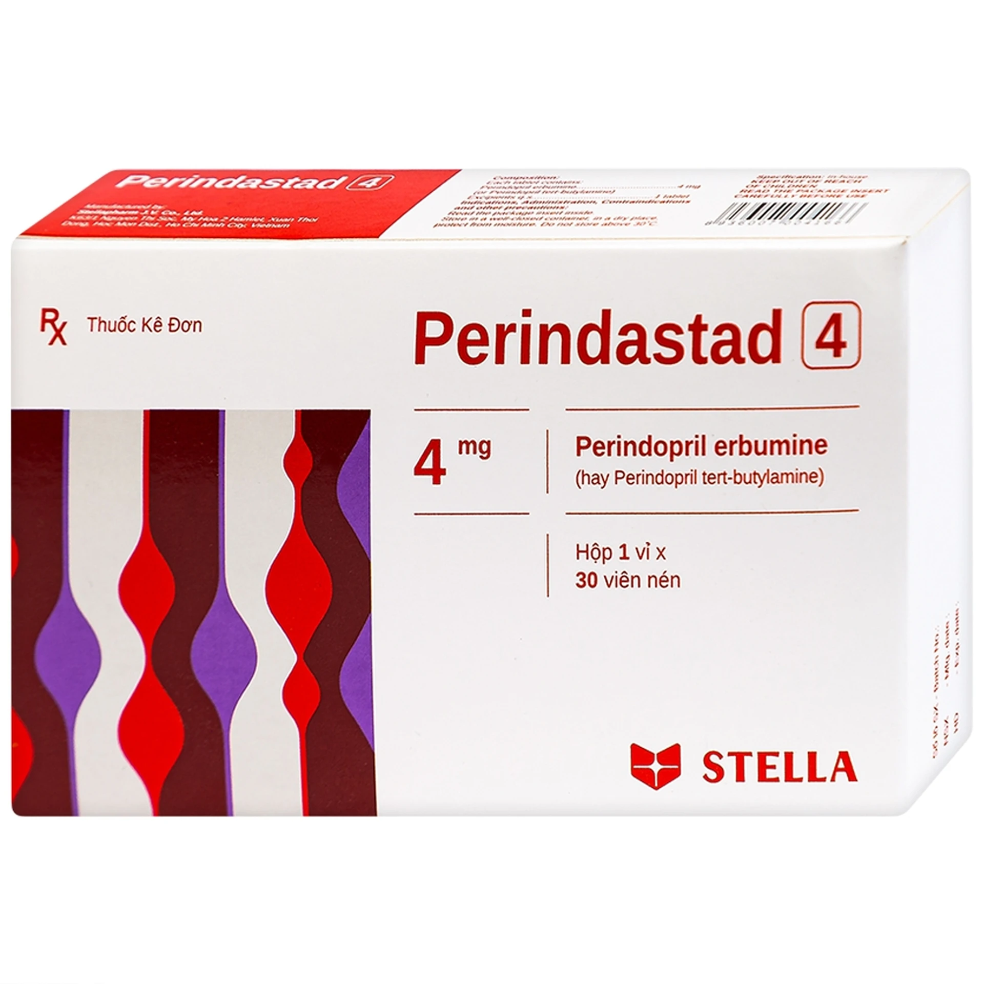 Thuốc Perindastad 4mg trị trị tăng huyết áp