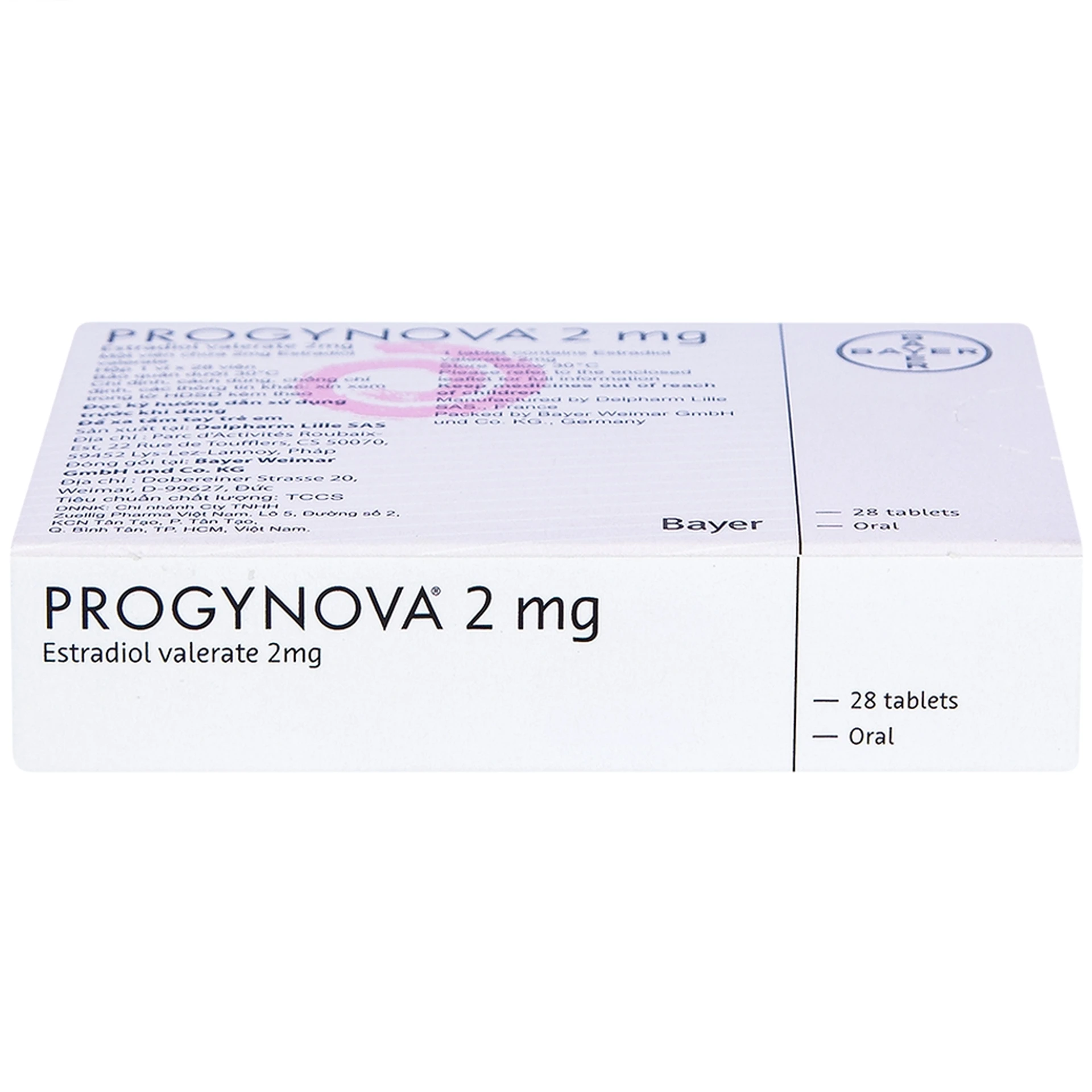 Thuốc Progynova điều trị triệu chứng thiếu estrogen (28 viên)