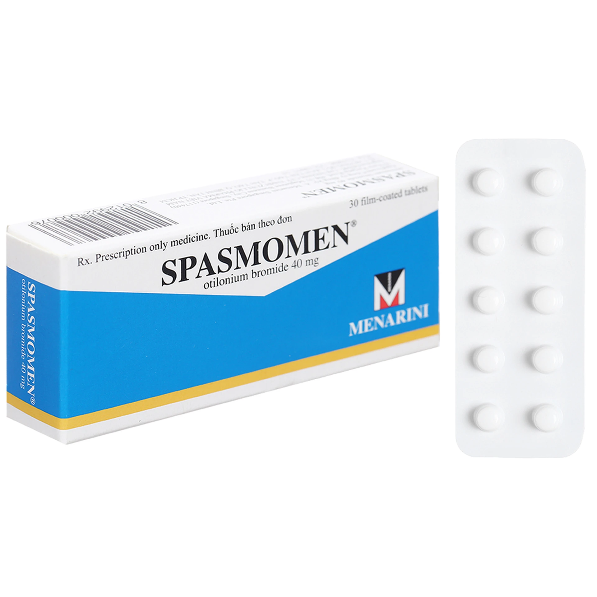 Spasmomen 40mg điều trị hội chứng đại tràng kích thích (30 viên)