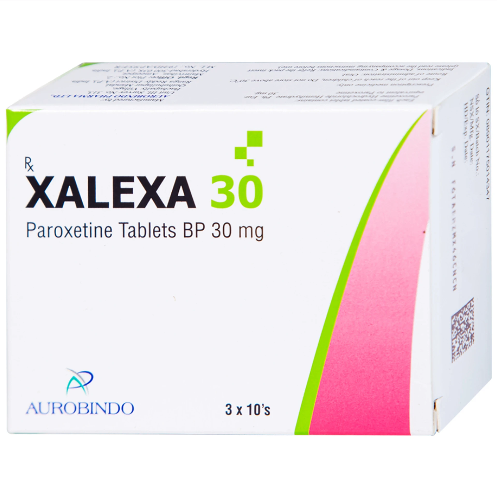 Thuốc Xalexa 30mg điều trị bệnh trầm cảm (3 vỉ x 10 viên)
