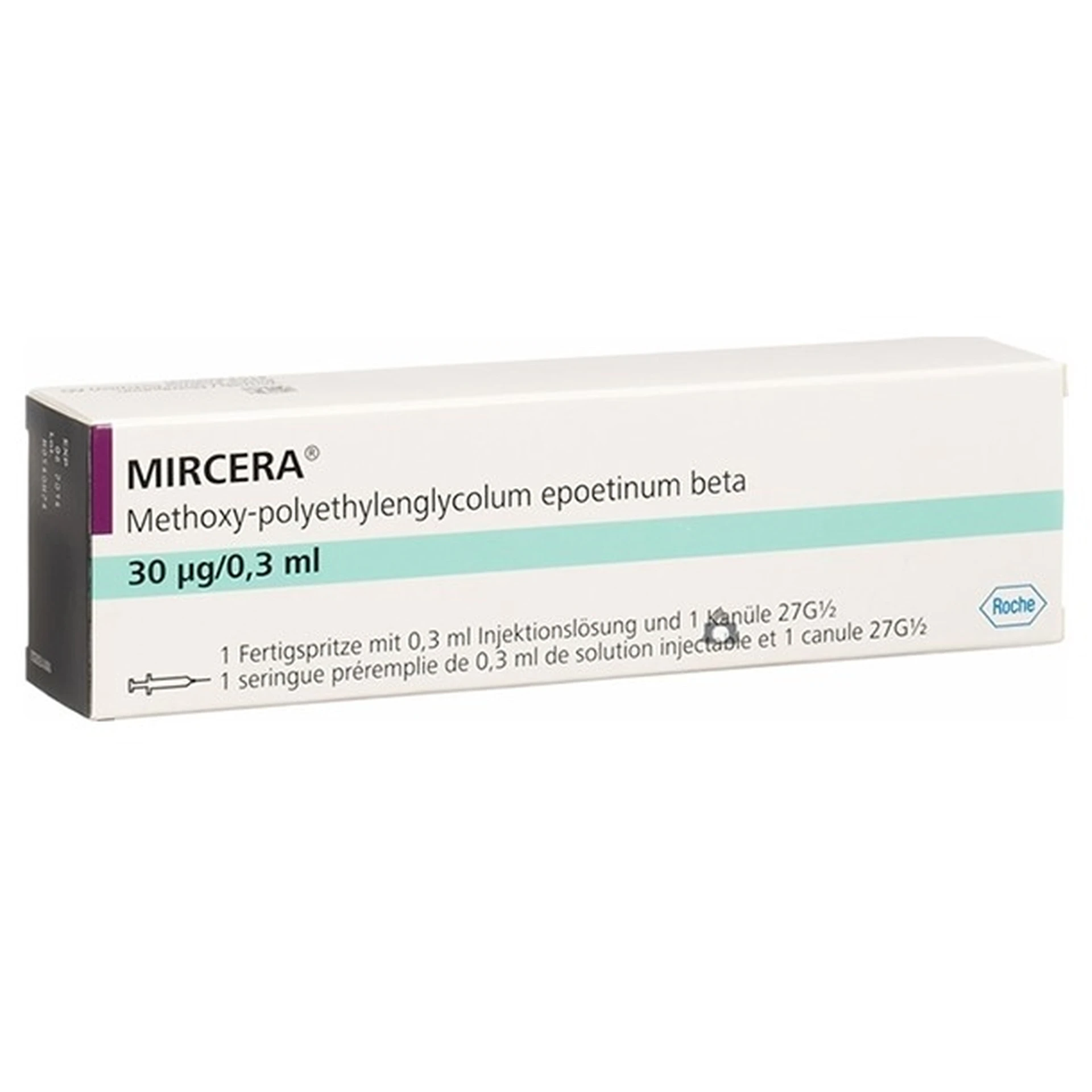 Thuốc Mircera 30Mcg/ 0,3Ml trị thiếu máu
